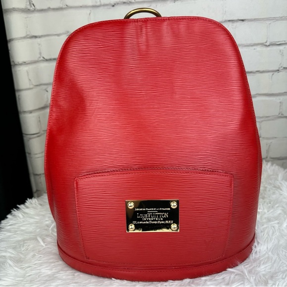 Louis Vuitton Red Epi Leather Backpack Custom - Picture 2 of 16